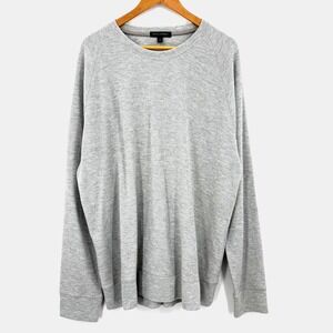 Banana Republic Mens Shirt XXL Heather Gray Lightweight‎ Sweatshirt Minimalist